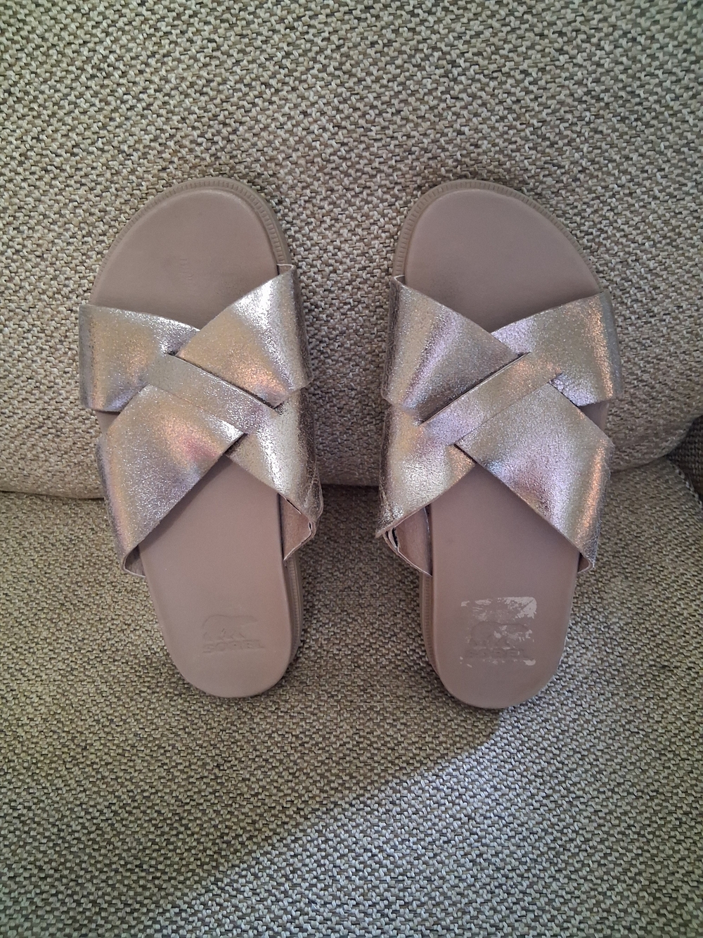 Sorel Roaming Criss-Cross Slide Sandals Size 7.5